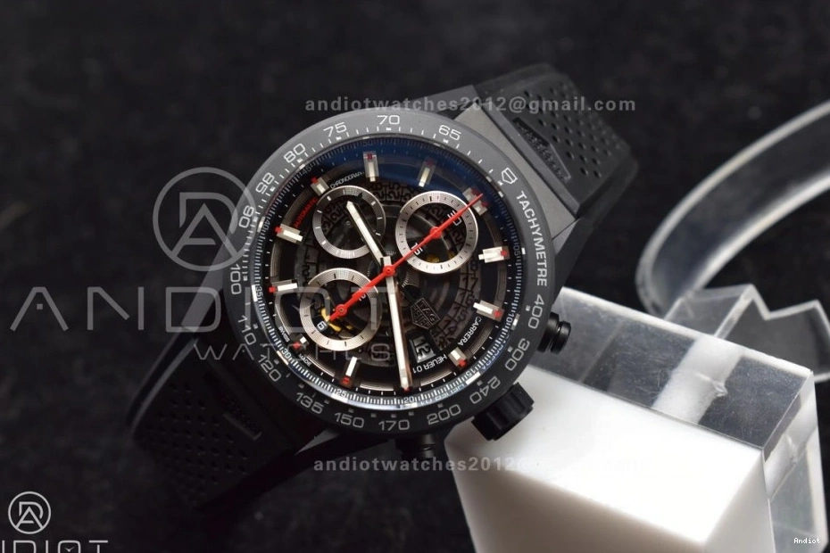 Ceramic HEUER Full Cal. Carrera A1887 XF Blk 01 45mm 0224